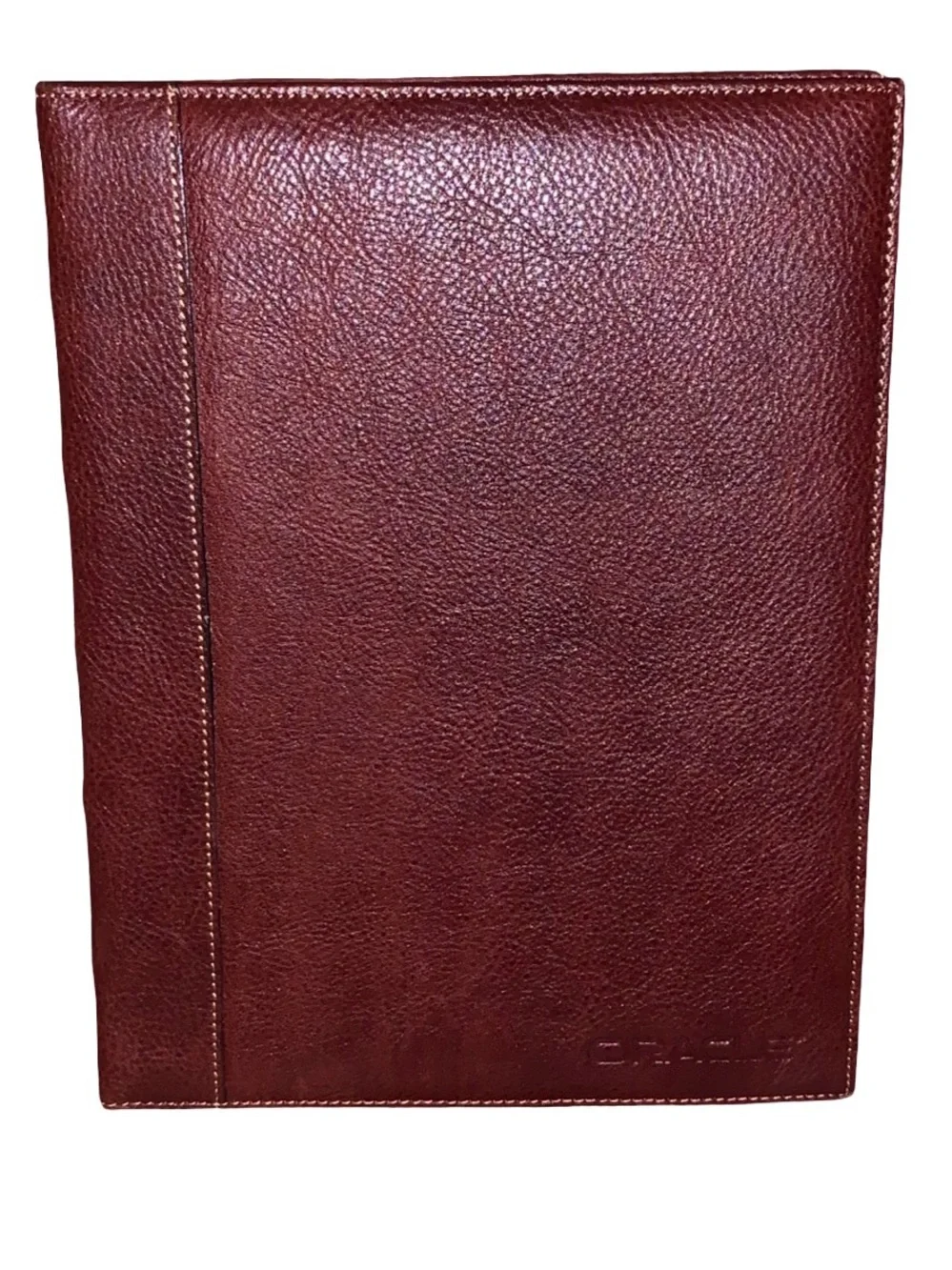 Premium Burgundy Leather Journal Notebook – Professional Organizer